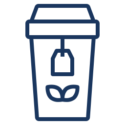 to-go container of tea icon 