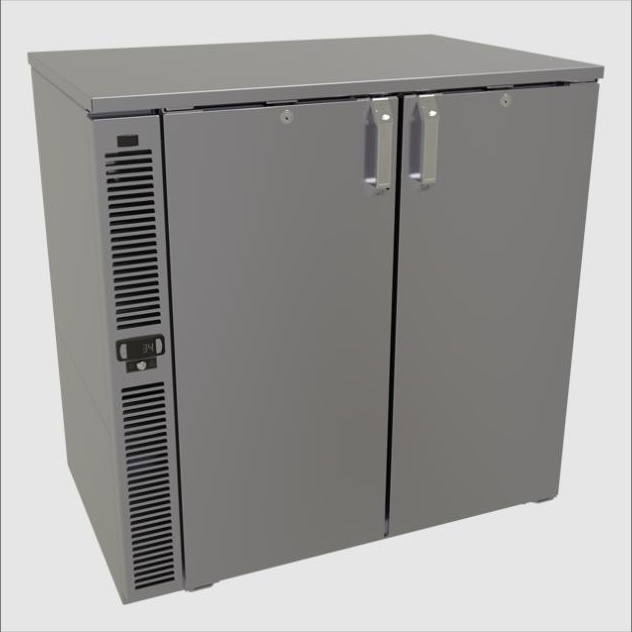 The Glastender Minus 5 reach-in freezer — F1SB bar profile
