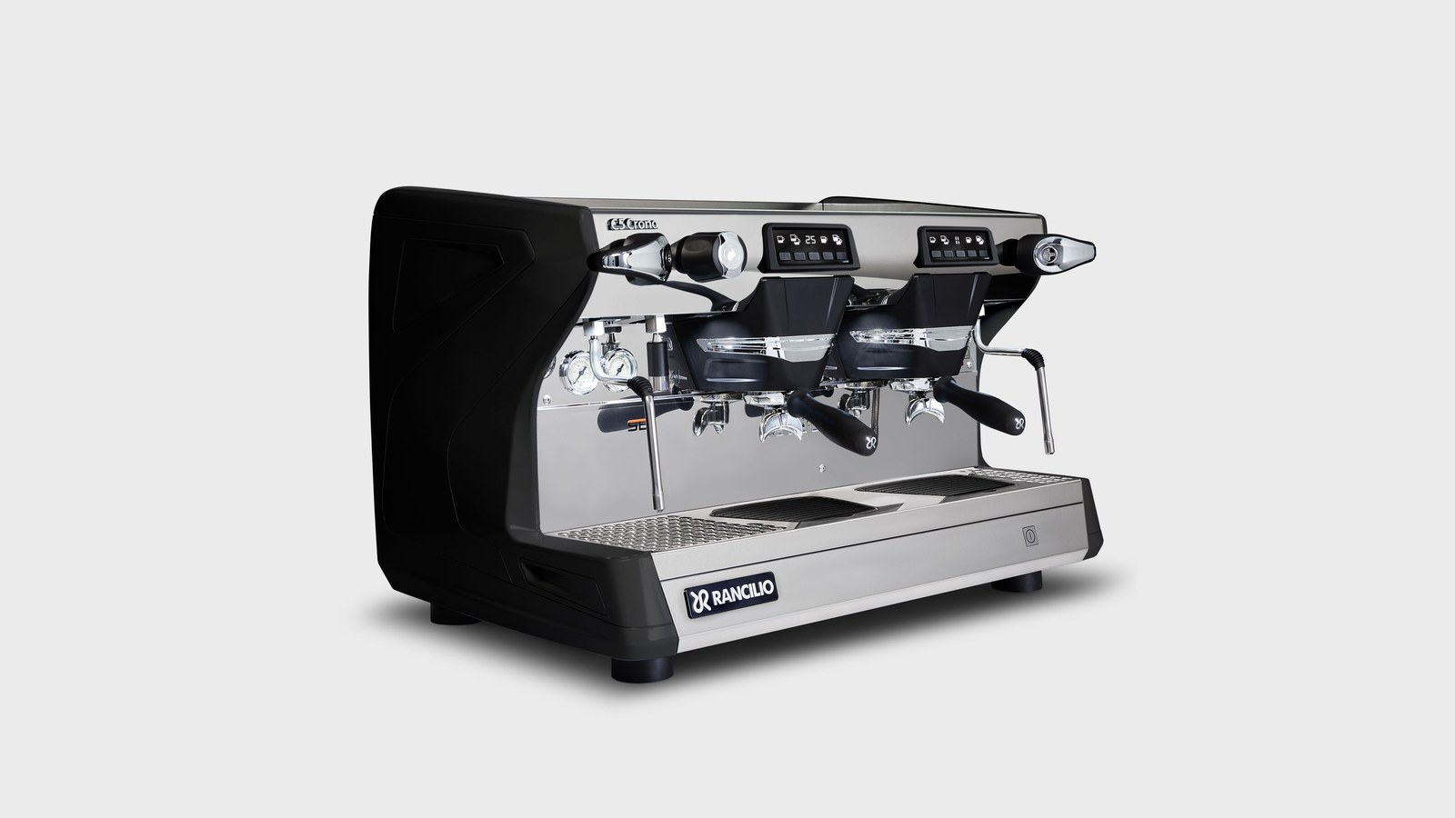 Rancilio Classe 5 Crono two-group espresso machine in Anthracite Black