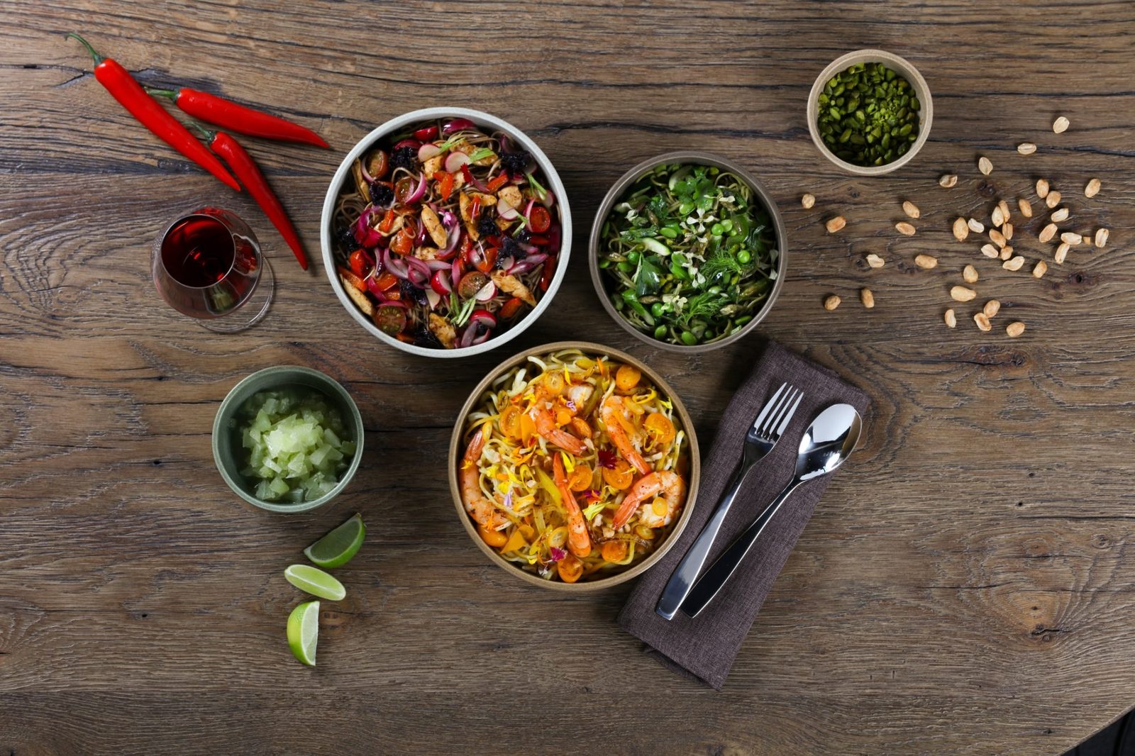RAK Selva dinnerware, set for service