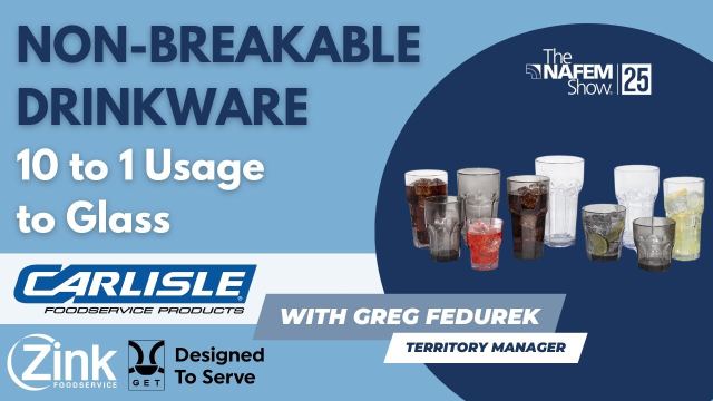 CFS Non-Breakable Drinkware at NAFEM 2025 | Sleek, Stylish & Shatterproof