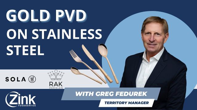 Discover Durable Elegance: SOLA's Gold PVD Flatware with Zink Foodservice