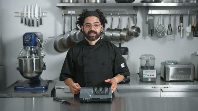 How to Use the Triple Diamond™ Electric Knife Sharpener