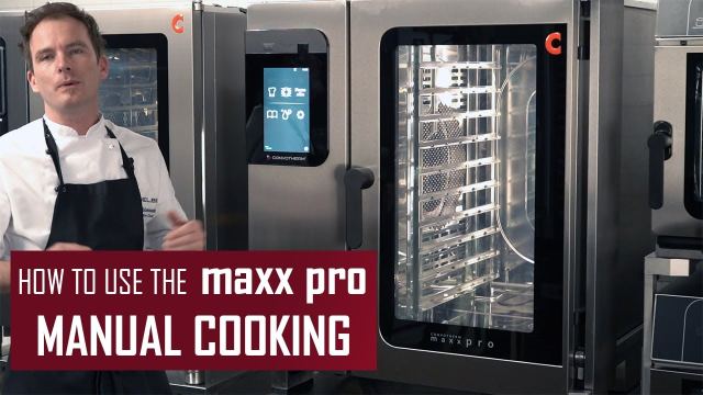 How to use manual cooking mode in the Convotherm maxx pro combi oven?
