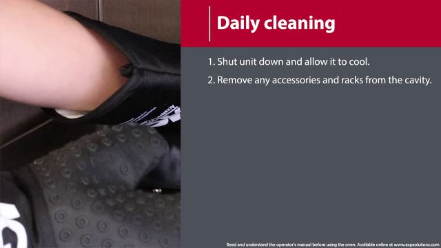 8 - Oven Maintenance: Daily Cleaning (MXP/AXP)