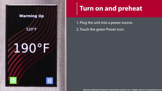 1 - How to Turn Oven on and Preheat (MXP/AXP)